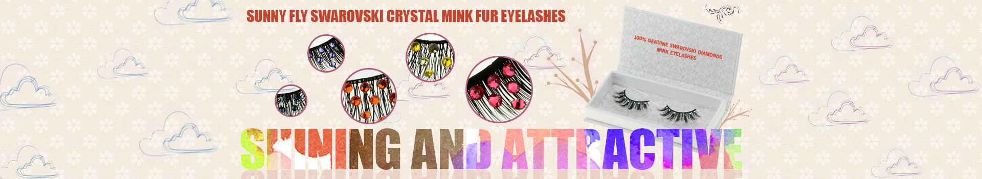 Swarovski Crystal Mink Fur Wimpers MS11